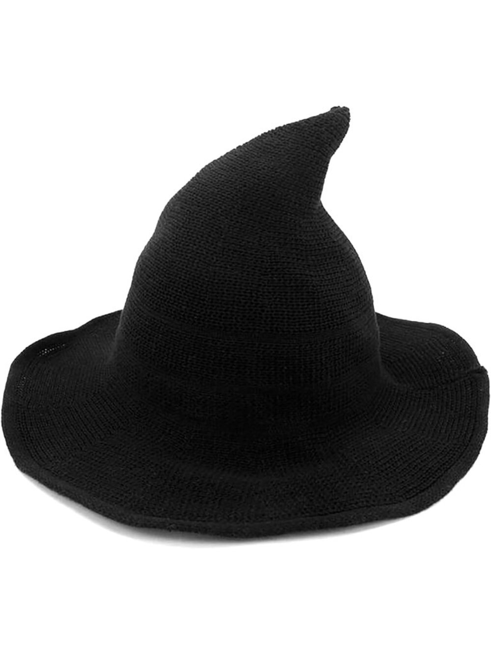 🎃Women's Black Knitted Cap Halloween Masquerade Cosplay Costume Witch Hat